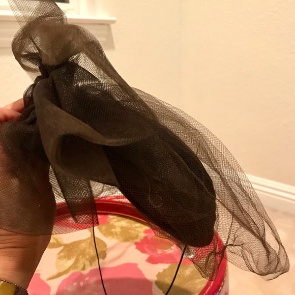 ❤️ Black vintage oval-shaped hat - Picture 5 of 6